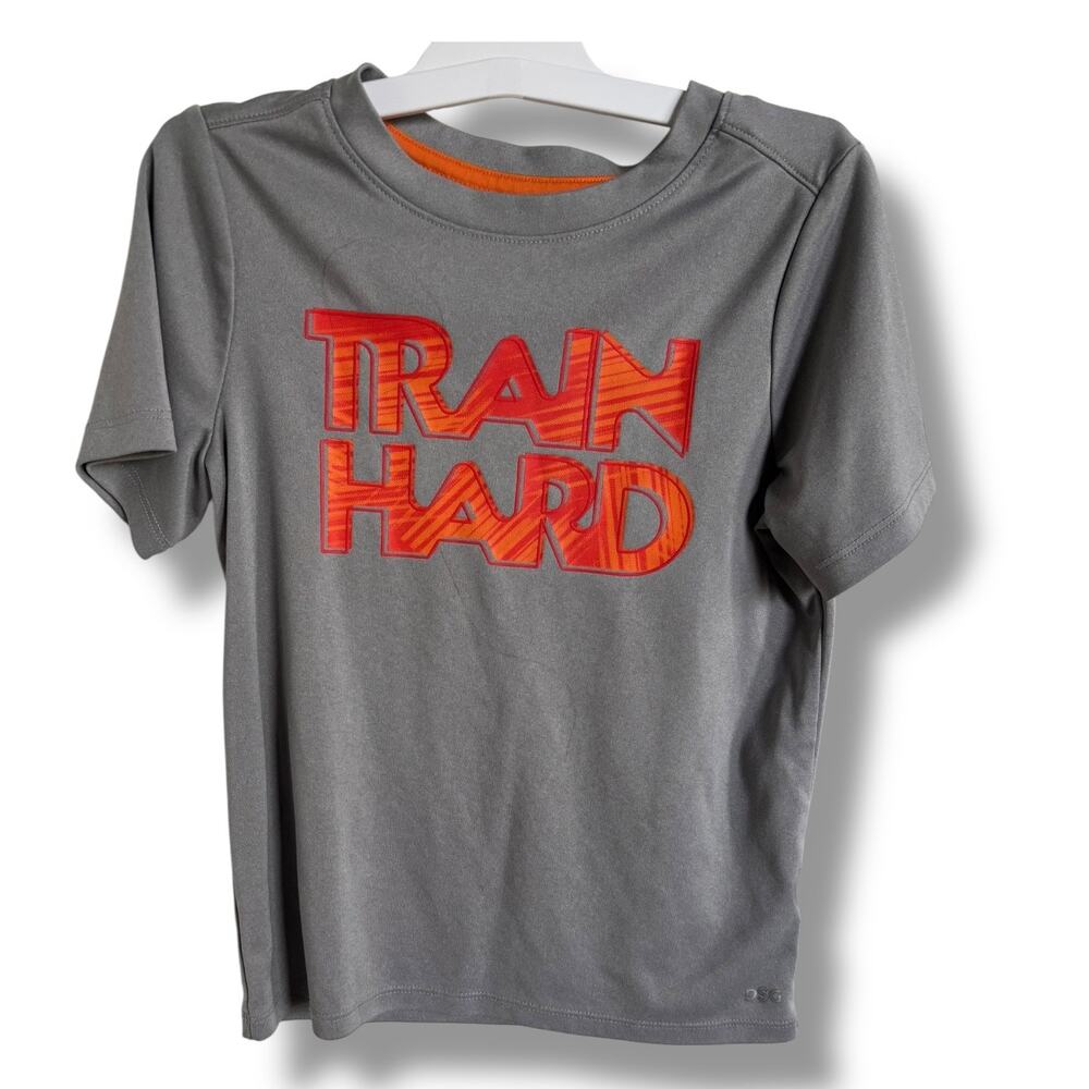 DSG Boys Gray & Orange Athletic Training Shirt - XS - 6/7